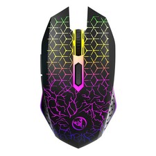 Dual-Mode Wireless Mice 2.4G+BT5.2 Quiet Computer Mice With 7 Color Backlight