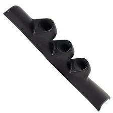 GlowShift Black Triple Gauge 52mm Pillar Pod for 1994-1997 Dodge Ram 12V Cummins
