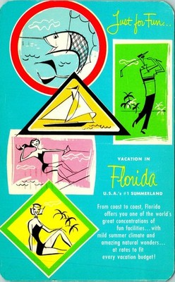 Just For Fun Vacation in Florida Summerland Postcard Used (26930)
