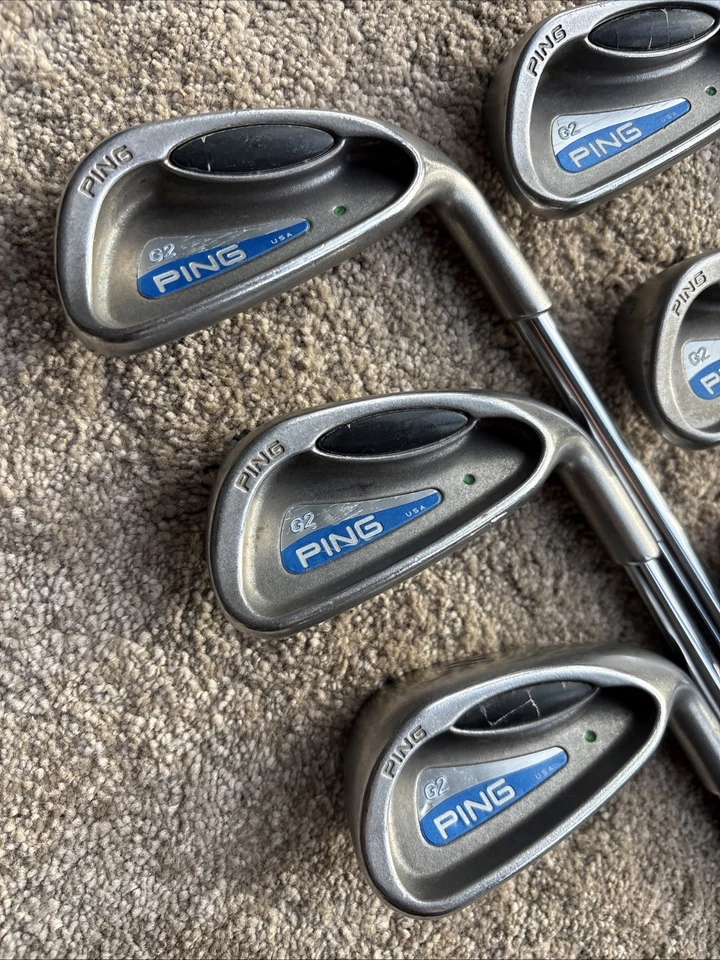 Ping G2 Irons 5-PW Iron Green Dot Nippon True Temper Stiff - Image 2 of 4