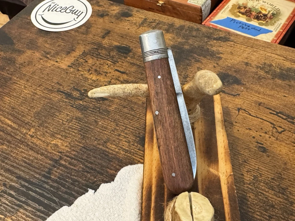 Henry Kaufmann 折叠刀 复古 1856 - 1928 古董 索林根 德国 罕见 — 第 4/4 张图片