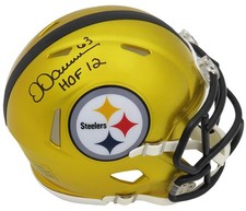 Dermontti Dawson Signed Steelers FLASH Riddell Mini Helmet w/HOF'12 - (SS COA)