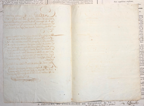 1802 Lot 3 Documents Passeport Déserteur Amnistie Naissance Gyé-sur-Seine Aube - Afbeelding 13 van 18