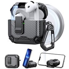 Fiber Pattern Magnetic Wireless Earbuds Case For AirPods Pro 3rd/4th/Pro 2nd Gen