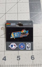 NBC Sports Television NBA 50th Anniversary Pin Carded