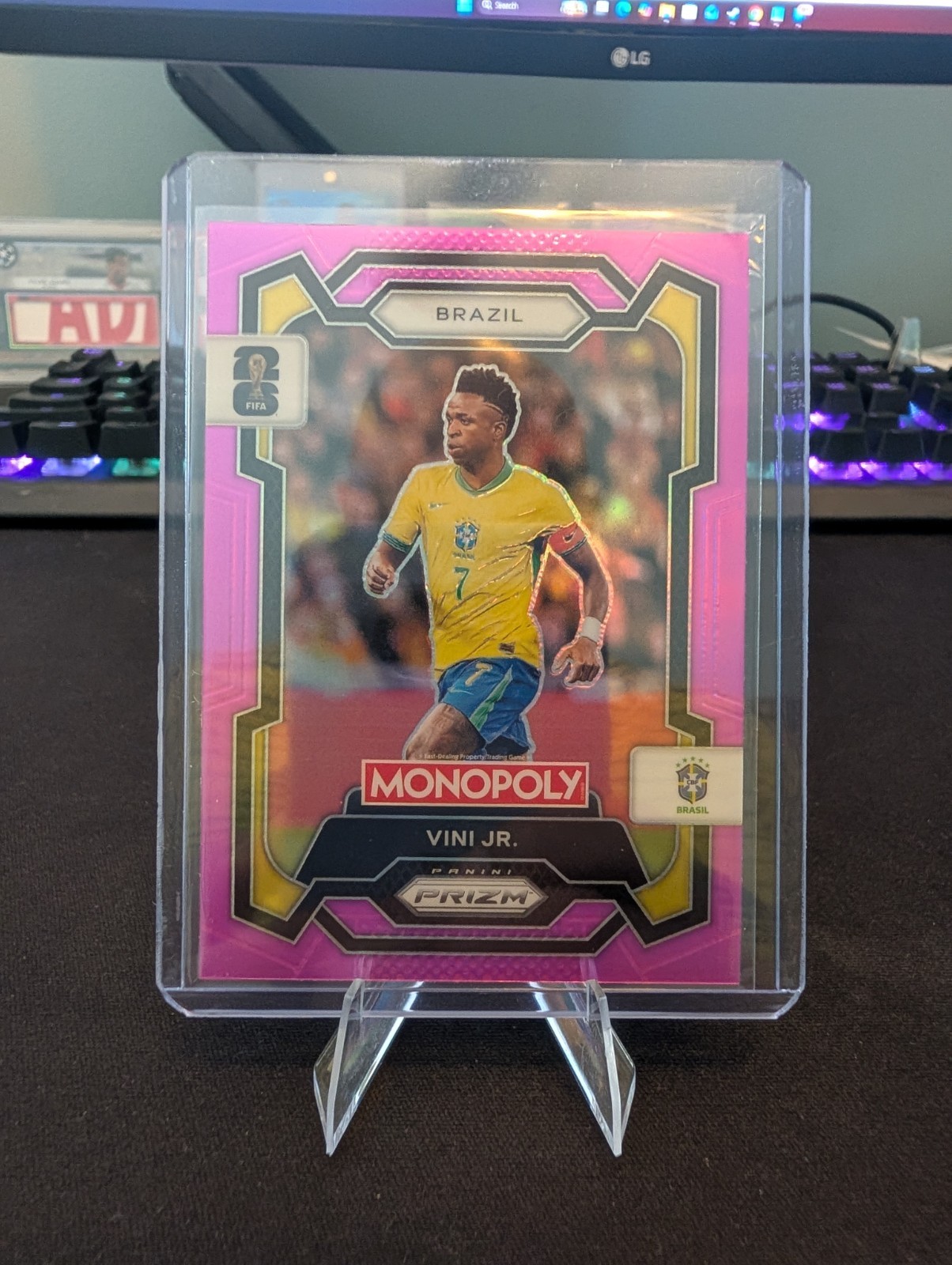 Vini Jr. 2026 Panini Prizm Monopoly FIFA World Cup Pink / 199 Brazil 🇧🇷