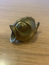 Cendrier poisson en laiton vintage rétro Ref K 