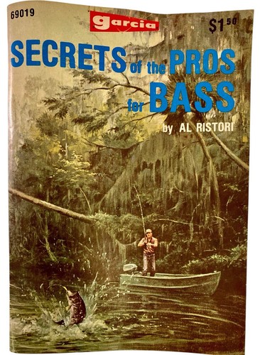 1975 Geheimnisse der Profis für Bass Taschenbuch Buch Al Ristori Baits Jahreszeiten RAR