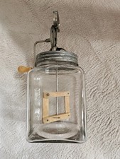 Alte Butterschleuder Buttergefäß Butterglas