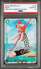 PSA 10 Nami Promo EB02-017 Japanese ONE PIECE Card 3rd ANNIVERSARY 2025