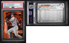 2020 Topps Chrome Orange Wave Refractor /25 Mike Yastrzemski #103 PSA 9 MINT