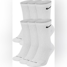 Nike Dri-FIT Everyday Plus Cushioned Training Crew Socks - 6 Pack L