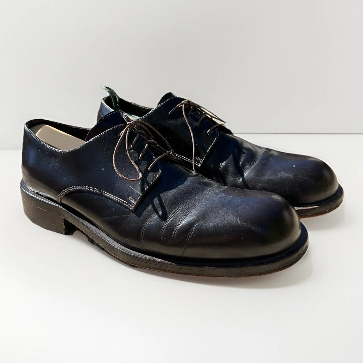 Emporio Armani Leather Upper Oxford Dress Shoes for Men for sale