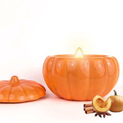 Fall Spice Pumpkin Scented Candle Natural Soy Wax Thanksgiving Home Decor