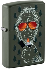 Zippo Zipsquatch Design Green Matte Windproof Pocket Lighter, 46720