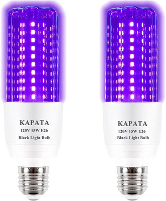 LED UV Black Light Bulbs 15W E26 Glow In The Dark UVA 395 400nm 2 Pack