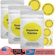 Dopamine Patches Mood Support and Positivity Mental Wellness (30~90 Patches)