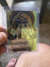 Andrew Thomas 2025 Select Silver Prizm Auto card Giants
