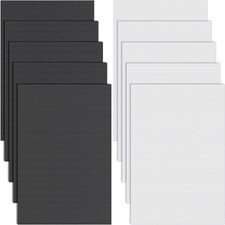 10 Sheets Waterproof PVC Eye Mesh for Fursuit Cosplay Props - Black White