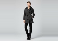 SEE BY CHLOE Mantel Damen Gr 36 Baumwolle Grau Elegant Classic Luxury SEHR GUT