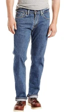 NEW Levi - Men - 505 -1454 Stonewash Stretch Jeans 33 X 30