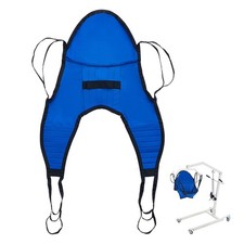 Patient Lift Sling with Head Support- Small Size, U Shape Divided Leg Transfer S