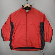 Vintage Nike Full Zip Windbreaker Sideline Jacket Men's Size XL Parka Coat Y2K