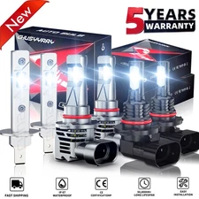 For Mitsubishi Outlander 2005-2006 - 6x LED Headlight High Low + Fog Light Bulbs