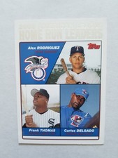 2004 Topps #339 (Alex Rodriguez / Frank Thomas / Carlos Delgado)