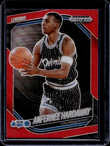 2024-25 Panini Prizm Black Anfernee Hardaway Legends Ruby Wave Prizm #277 Magic