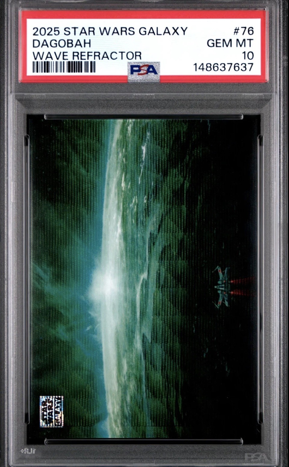 Dagobah 2025 Topps Chrome Star Wars Galaxy Wave Refractor 20/99 PSA 10