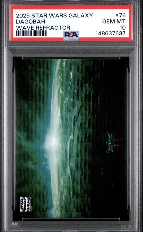 Dagobah 2025 Topps Chrome Star Wars Galaxy Wave Refractor 20/99 PSA 10