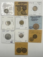 Georgia Transit Transportation Tokens Lot Of 15