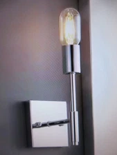 Jonathan Y Turing 11.7 in. 1-Light Chrome Metal LED Wall Sconce