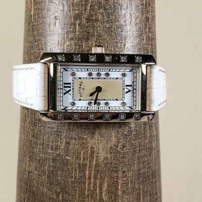 Women\'s Cold Grey Elegant Leather Strap Analog Creative Diamond Dial Wrist Watch New-Dress-Diamond-Super-Slim-  main image 4