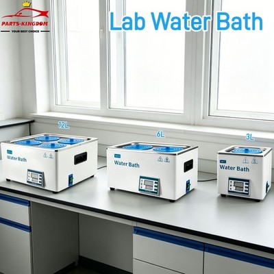 3/6/12L HH-1 Digital Water Bath 300W RT-99.9°C 304 Stainless Steel Lab Heater