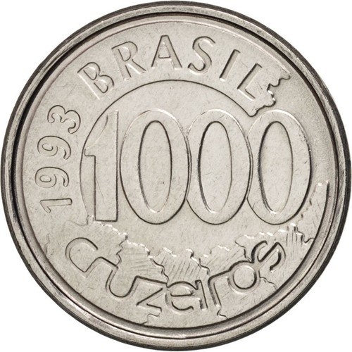 Brazil | 1000 Cruzeiros Coin | Acará fish | Km:626 | 1992 - 1993 - Picture 5 of 12