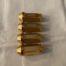 D1 Spec Motor Racing Sports Racing Nut 4 Pcs Al-7075 P1.5 40mm - Gold