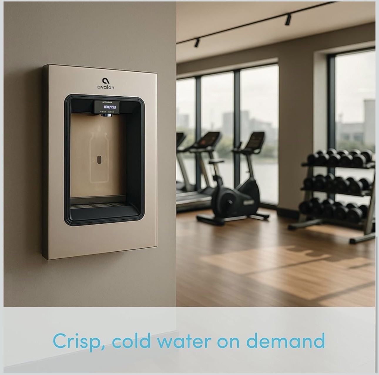 In-Wall Bottle Filling Water Dispenser Station UV Self Clean