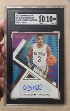2021-22  Recon CJ McCollum Called to Excellence Sig Purple /25 SGC 10 🔥 Pop 1