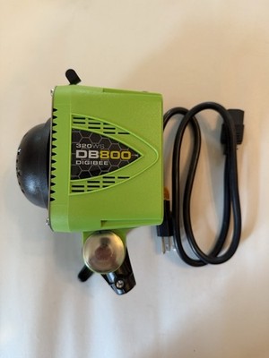 Paul C Buff Alien Bees Digibee DB800 Green 320WS Flash Unit W/ Bulb Cover & Cord