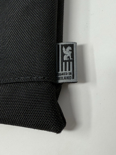 Chrome Industries BLCKCHRM 22X Mini Shoulder Bag, Airship Logo, Black - Picture 6 of 10