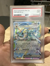 Vaporeon EX 023/131 SV Prismatic Evolutions Holo PSA9 Pokemon Card TCG English
