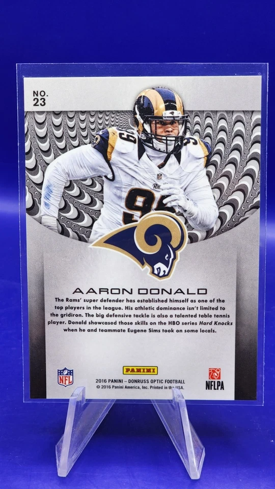 2016 Donruss Optic - Prototype Aaron Donald #23 - Los Angeles Rams - Image 2 of 2