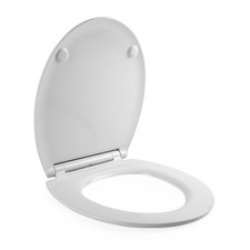 Image of Beldray Anti-Bac Toilet Seat Ultra Slim Soft Close Quick Release Clean White