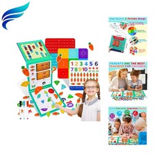 Meeotry Magnetic Fraction Tiles, Fraction Circles, 3 in 1 Magnetic Book Fract...