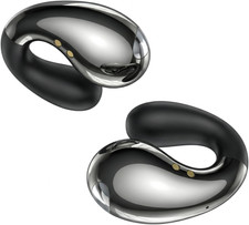 Ultra Open Ear Earbuds - Ergonomic Clip-On Earbuds, Small Bone Conduction Over-T