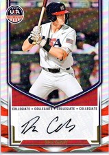 2025 Panini Stars & Stripes #NTS-DC Dean Curley Collegiate Nat. Team Auto Holo