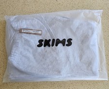 SKIMS Cotton Fleece Classic Straight Leg Pants Light Heather Grey Large NWT 88