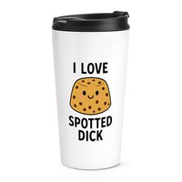 Gift Base Becher Spotted Dick Reisebecher 16Oz Edelstahl Thermobecher Weiß
